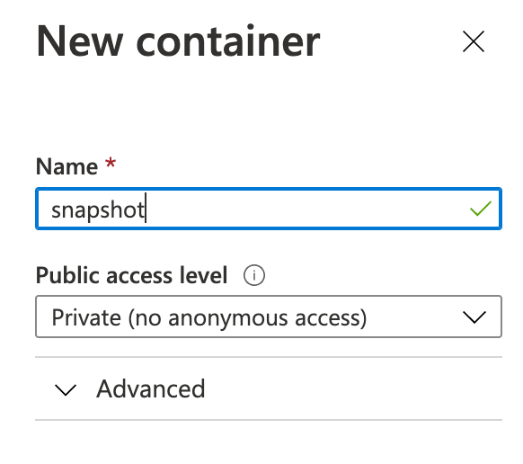 Creating an Account Container