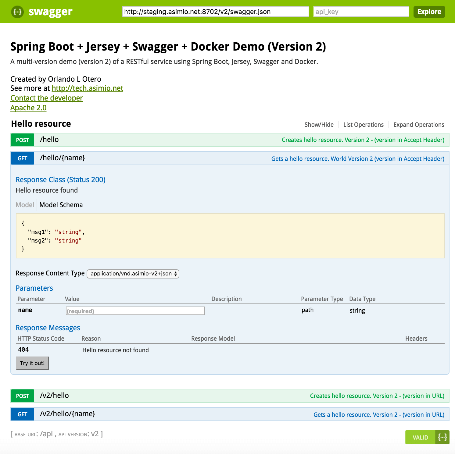 Spring Boot, Jersey, Swagger - Get resource - Version in Accept Header