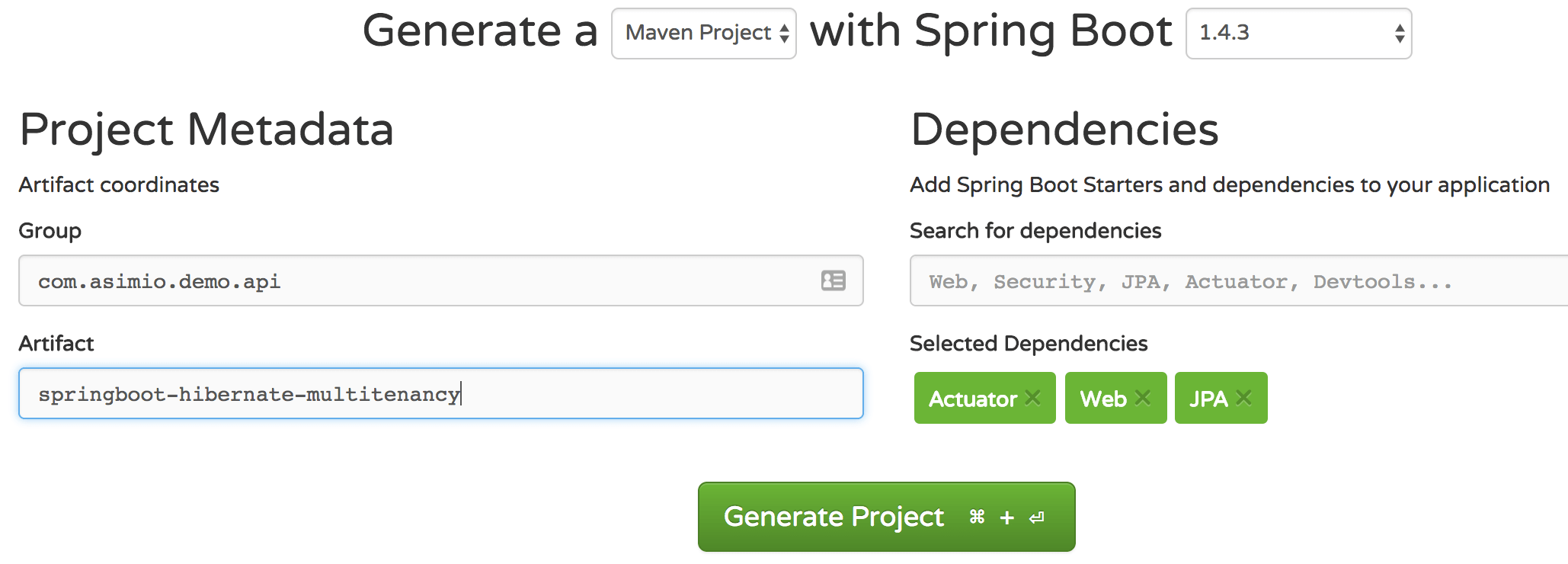 spring boot web application with database example